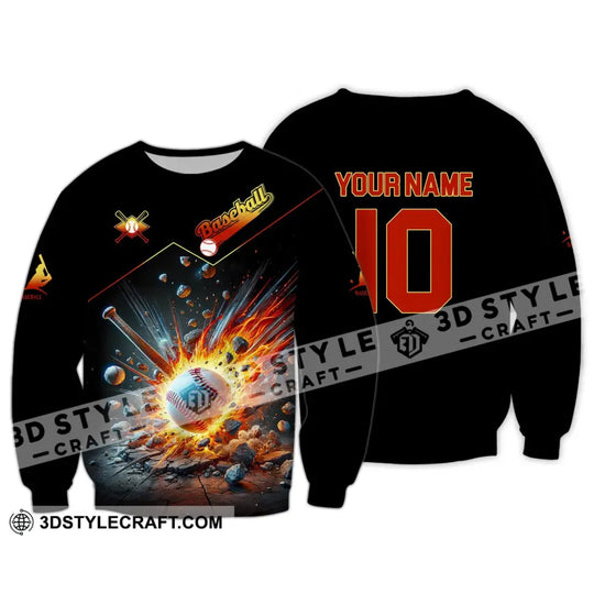 Unisex Shirt - Custom Name And Number Baseball Sport Shirt style option 4
