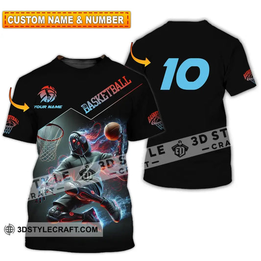 Unisex Shirt Custom Name And Number Basketball Love T-Shirt T-Shirt