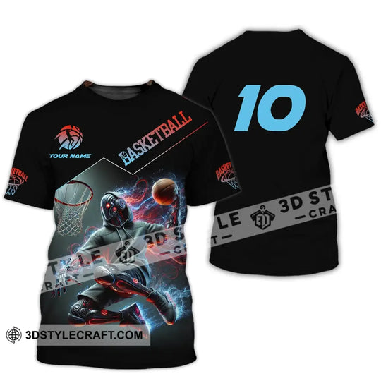 Unisex Shirt, Custom Name and Number Basketball Shirt, Basketball Love T-Shirt style option 2