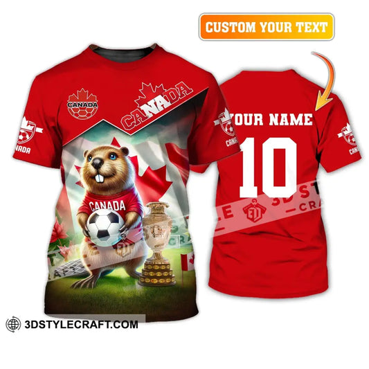 Unisex Shirt Custom Name And Number Canada Football Polo Euro 2024 Hoodie Long Sleeve T-Shirt