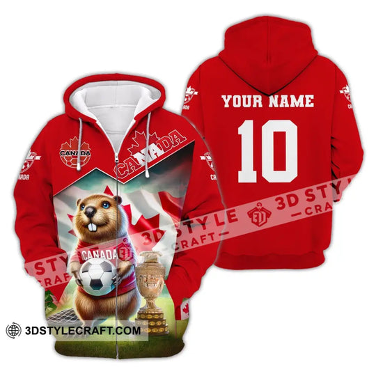Unisex Shirt, Custom Name and Number Canada Football Polo Shirt, Canada Football Hoodie Long Sleeve Shirt style option 3