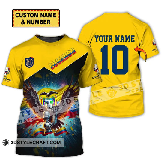 Unisex Shirt - Custom Name And Number COPA 2024 Sport Shirt, Ecuador Team style option 1