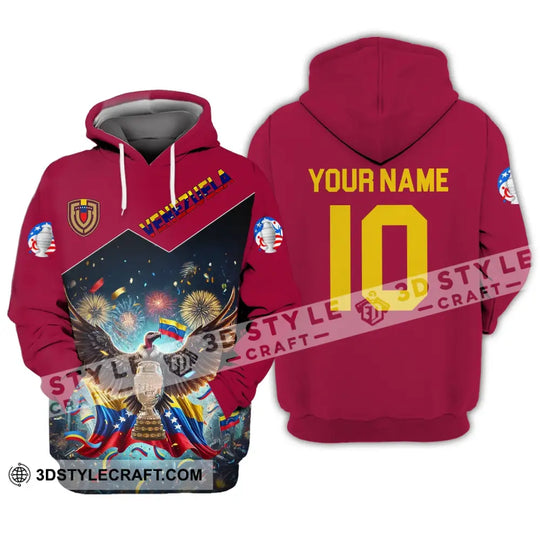 Unisex Shirt - Custom Name And Number COPA 2024 Sport Shirt, Venezuela Team style option 2