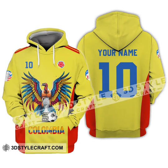Unisex Shirt - Custom Name And Number Copa America Sport Shirt, Colombia style option 4
