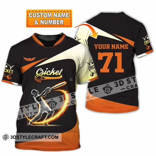 Unisex Shirt, Custom Name and Number Cricket Ball Shirt, Cricket Ball Hoodie Shirt style option 1