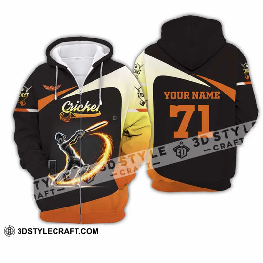 Unisex Shirt, Custom Name and Number Cricket Ball Shirt, Cricket Ball Hoodie Shirt style option 3