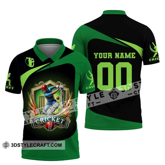 Unisex Shirt, Custom Name and Number Cricket Shirt, Cricket Lover Hoodie Shirt Polo Long Sleeve, Gift for Cricket Players style option 4