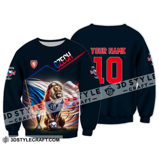 Unisex Shirt - Custom Name And Number Shirt, Czech National Team Lover style option 4