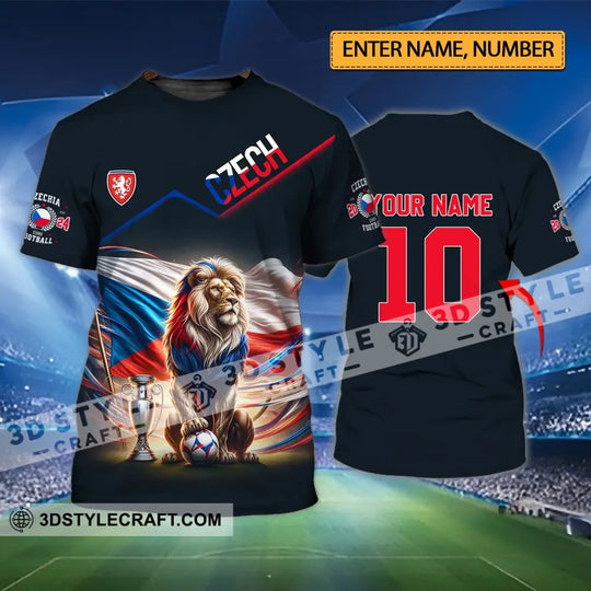 Unisex Shirt - Custom Name And Number Shirt, Czech National Team Lover style option 1