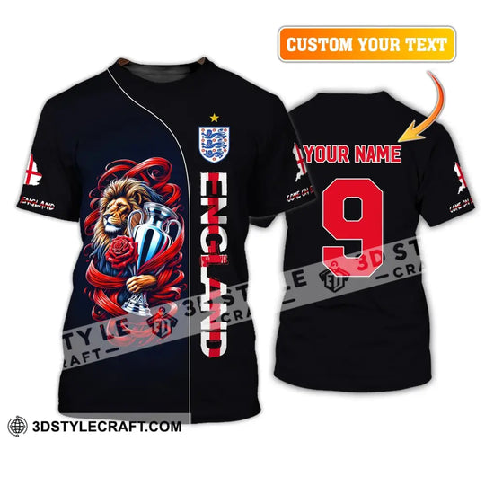 Unisex Shirt, Custom Name and Number England Football Shirt, Euro 2024 Shirt, England Football Polo Long Sleeve style option 2