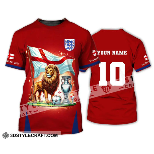 Unisex Shirt, Custom Name and Number England Football Shirt, Euro 2024 Shirt, England Football Polo Long Sleeve style option 2