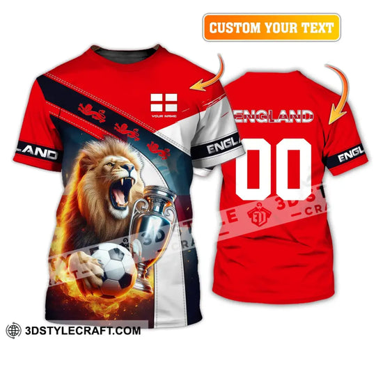 Unisex Shirt, Custom Name and Number England Football Shirt, England Football Polo Long Sleeve, Euro 2024 Shirt style option 2