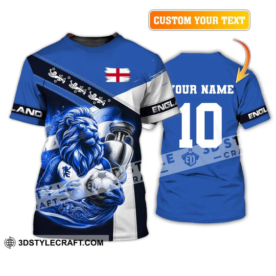 Unisex Shirt, Custom Name and Number England Football Shirt, England Football Polo Long Sleeve, Euro 2024 Shirt style option 1