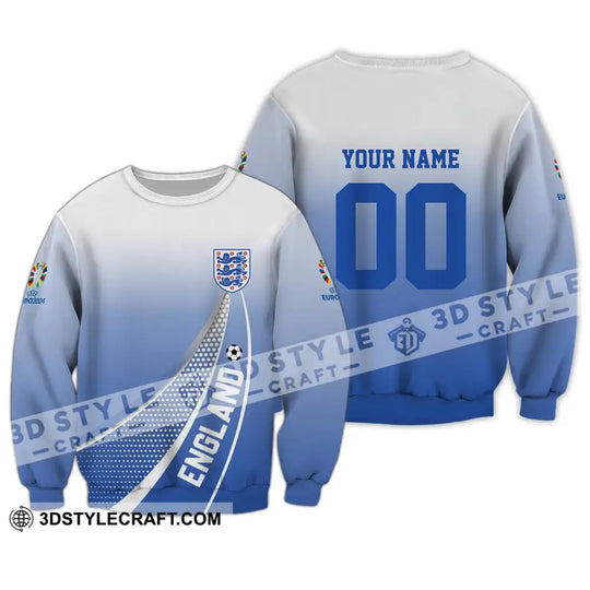 Unisex Shirt - Custom Name And Number England National Team Euro Shirt 2024 style option 4