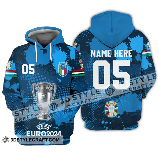 Unisex Shirt - Custom Name And Number Euro 2024 Shirt, Cup Of Italia National Team Shirt style option 1