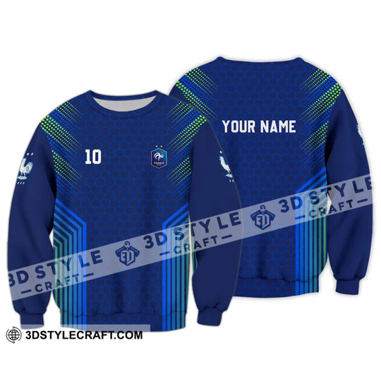 Unisex Shirt - Custom Name And Number Shirt, Euro 2024 Shirt, FFF France National Team style option 4