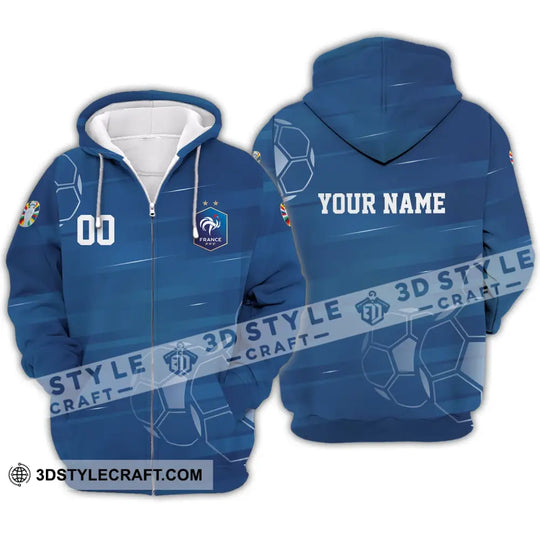 Unisex Shirt - Custom Name And Number, Euro 2024 Shirt, France National Team style option 3