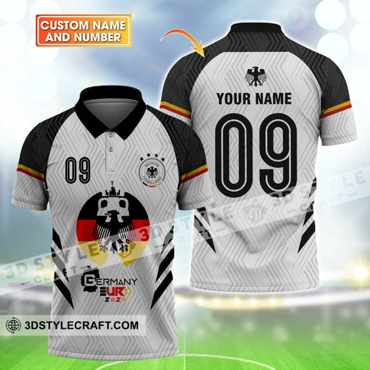 Unisex Shirt - Custom Name And Number, Euro 2024 Shirt Germany Team Logo style option 1
