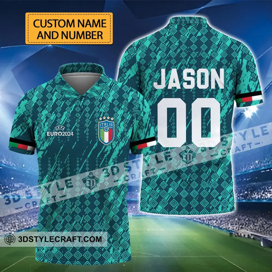 Unisex Shirt - Custom Name And Number Shirt, Euro 2024 Shirt, Italia National Team Shirt style option 1