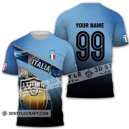 Unisex Shirt - Custom Name And Number, Euro 2024 Shirt Italia National Team style option 2