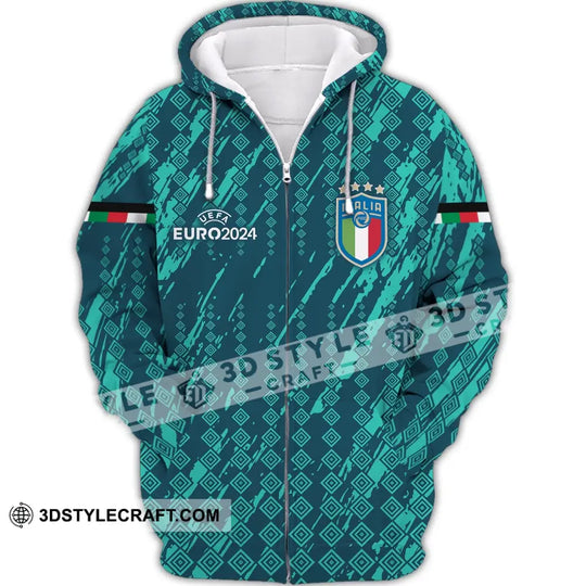 Unisex Shirt - Custom Name And Number Shirt, Euro 2024 Shirt, Italia National Team Shirt style option 3