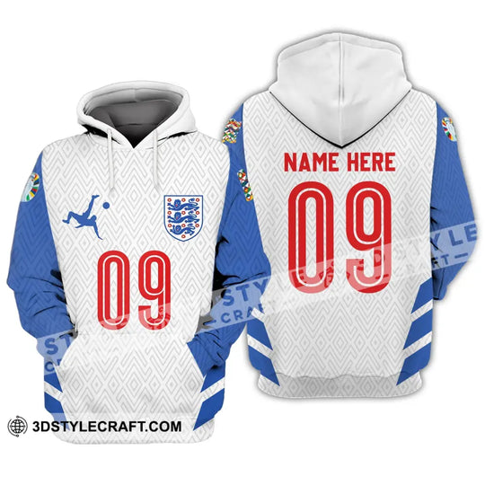 Unisex Shirt - Custom Name And Number Shirt, Euro 2024 Logo England Team style option 2