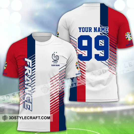 Unisex Shirt - Custom Name And Number Shirt, Euro 2024 National Team, France Team style option 2