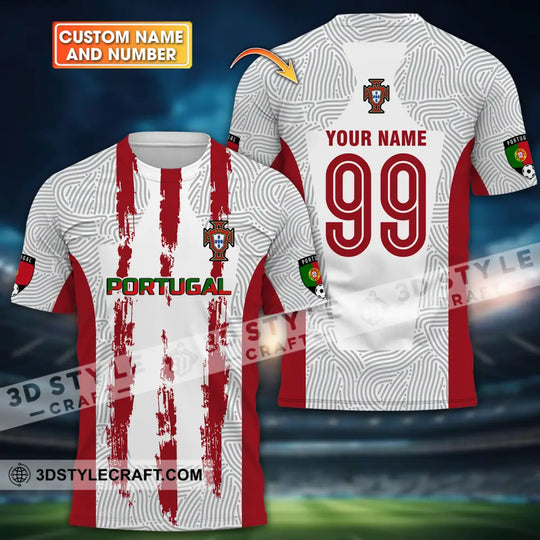 Unisex Shirt - Custom Name And Number Shirt, Euro 2024 Portugal National Team Shirt style option 1