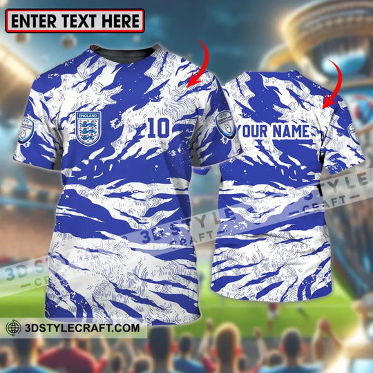 Unisex Shirt - Custom Name And Number Shirt, Euro 2024 Team Shirt, England National Team style option 1