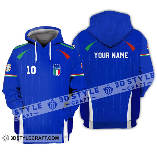 Unisex Shirt - Custom Name And Number Shirt, Euro 2024 Team Shirt Italy style option 3