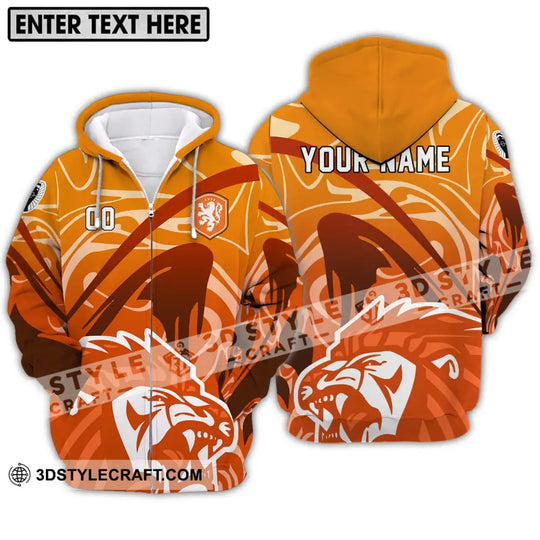 Unisex Shirt - Custom Name And Number Euro 2024 Shirt, The Royal Dutch Netherlands, Lion Shirt style option 2