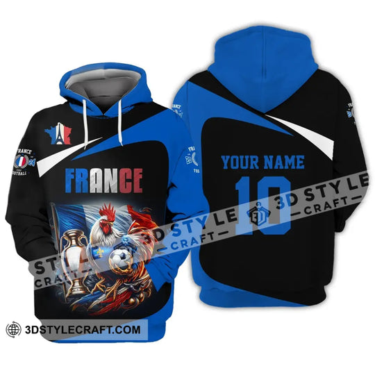 Unisex Shirt - Custom Name And Number Shirt, France National Team Euro 2024 Chicken France style option 2