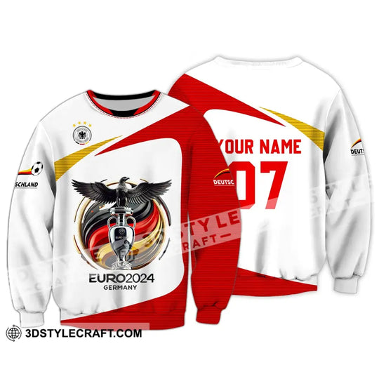 Unisex Shirt - Custom Name And Number Gemany Team Euro 2024 Cup Shirt style option 4