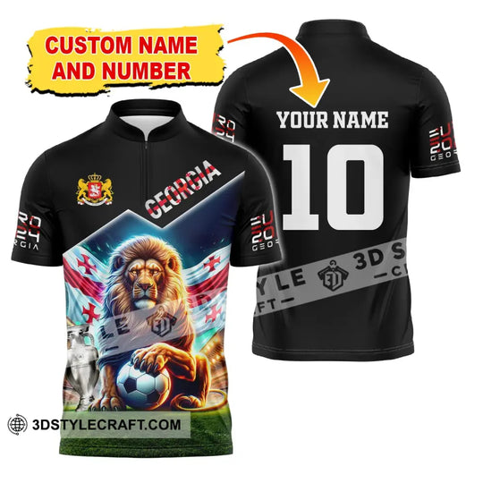 Unisex Shirt, Custom Name and Number Georgia Football Shirt, Georgia Football Polo Long Sleeve Shirt style option 2