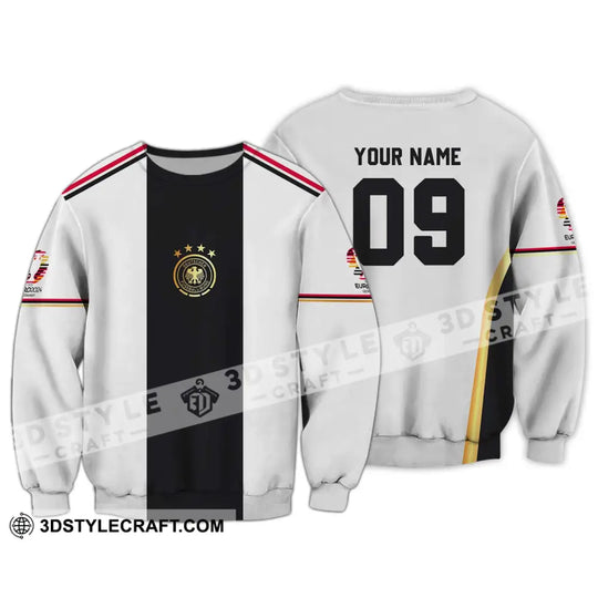 Unisex Shirt - Custom Name And Number Shirt, Germany Black Line Euro 2024 Shirt style option 4