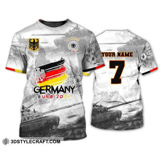Unisex Shirt, Custom Name and Number Germany Euro 2024 Football Shirt, Germany Football Polo Long Sleeve style option 2