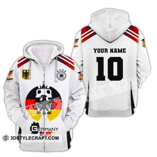 Unisex Shirt, Custom Name and Number Germany Euro 2024 Football Shirt, Germany Football Polo Long Sleeve style option 4