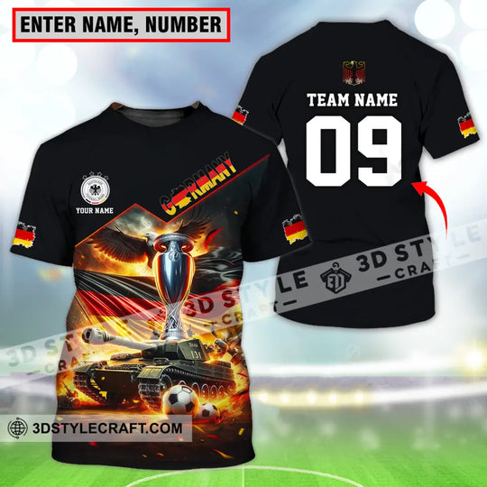 Unisex Shirt - Custom Name And Number Germany Euro 2024 Shirt National Team, German Tanks style option 1