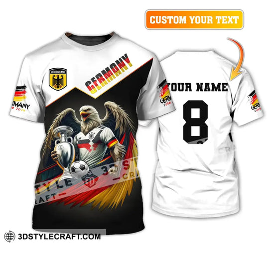 Unisex Shirt, Custom Name and Number Germany Football Shirt, Germany Euro 2024 Long Sleeve Polo Shirt style option 1