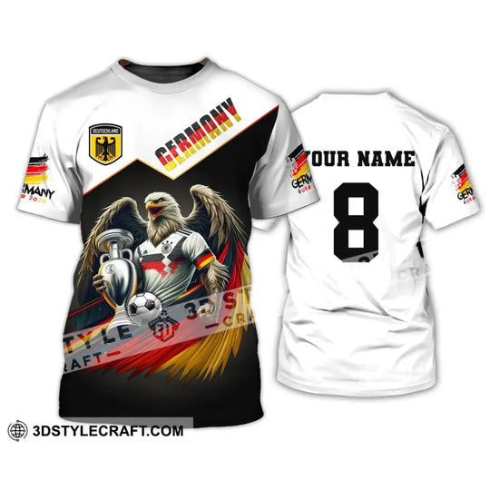 Unisex Shirt, Custom Name and Number Germany Football Shirt, Germany Euro 2024 Long Sleeve Polo Shirt style option 2