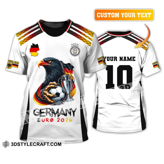 Unisex Shirt, Custom Name and Number Germany Football Shirt, Germany Euro 2024 Polo Long Sleeve style option 2