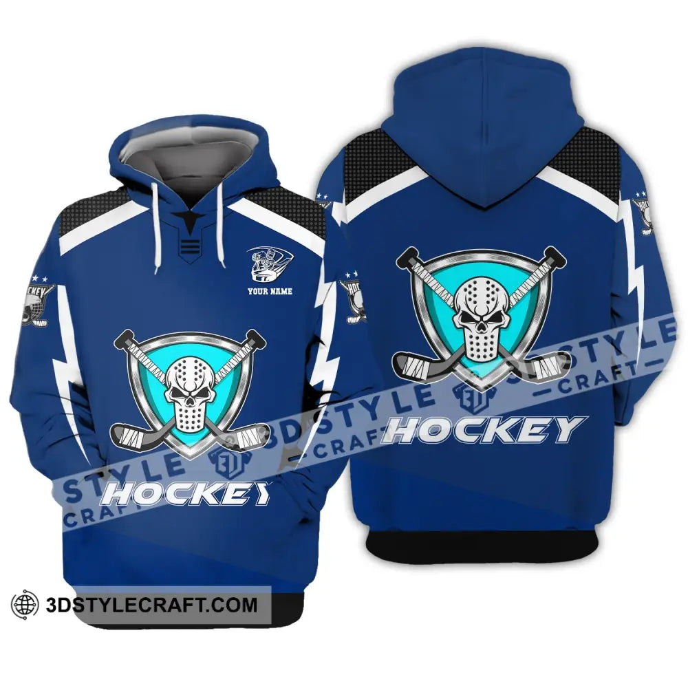 Unisex Shirt Custom Name And Number Hockey T-Shirt Polo Gift For Player Hoodie / S