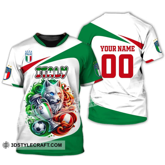 Unisex Shirt, Custom Name and Number Italy Football Shirt, Italy Football Polo Long Sleeve style option 3