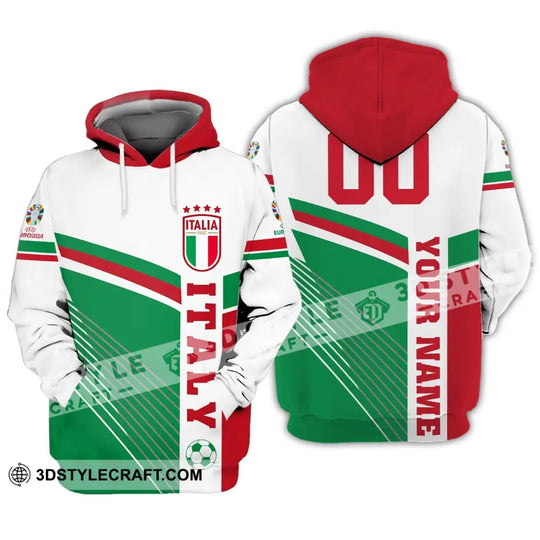 Unisex Shirt - Custom Name And Number Shirt, Italy National Team Shirt style option 2