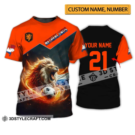 Unisex Shirt - Custom Name And Number National Team Shirt, Netherlands style option 1