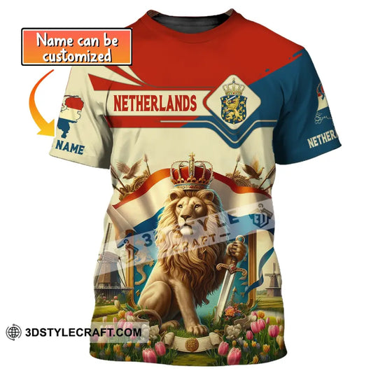 Unisex Shirt, Custom Name and Number Netherlands Football Shirt, Netherlands Football Polo Long Sleeve style option 1