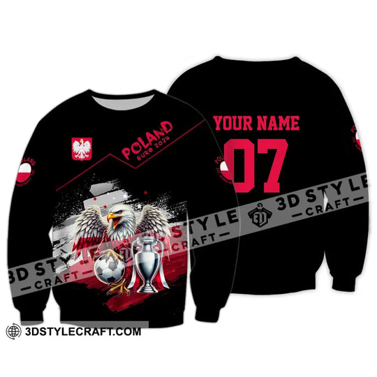 Unisex Shirt - Custom Name And Number, Poland National Team Euro 2024 Shirt style option 4