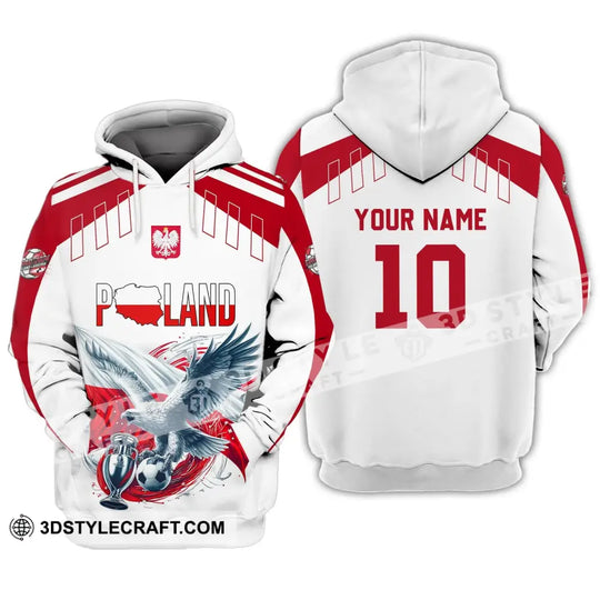Unisex Shirt - Custom Name And Number Shirt, Poland National Team Lover style option 2