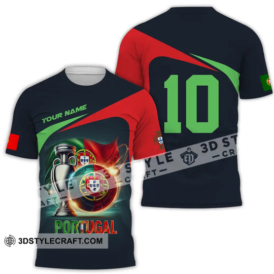 Unisex Shirt - Custom Name And Number Portugal Lover Shirt style option 2