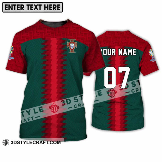 Unisex Shirt - Custom Name And Number Portugal Team Shirt style option 4
